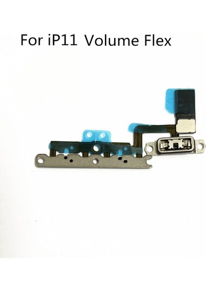 Power Flex Kablo iPhone 11 12 Pro Max 11PRO 12PRO Ses Sessiz Anahtarı Açık Kapalı Yan Düğme Flaş Işığı Flex (Yurt Dışından)