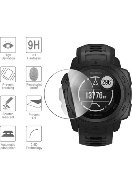 Temperli Cam Koruyucu Film Şeffaf Koruma Garmin Instinct Taktik Akıllı Saat Ekran Koruyucu Kapak Için Instinct Taktik (Yurt Dışından) indirimleri