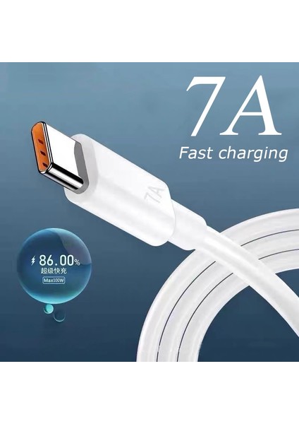 7A Hızlı Şarj Tipi C Kablo Hızlı Veri Transferi Cep Telefonu USB Şarj Kabloları Veri Kablosu Xiaomi Samsung Huawei Için (Yurt Dışından)