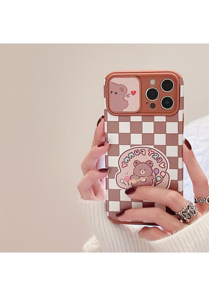 Sevimli Karikatür Ayı Tavşan Sürgülü Kapı Kamera Koruyucu Yumuşak Telefon Kılıfı Için Iphone 13 12 11 Pro Max x Xr Xs 7 8 Artı Arka Kapak (Yurt Dışından) modelleri