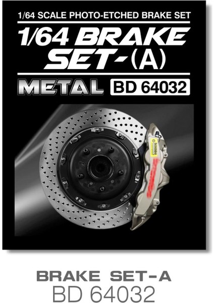 Bnds Yeni Sıcak 1/64 Ölçekli Metal Fren Diski Seti Gümüş Gravür Parçaları Özel Model Araba Parçaları Gt Oyuncak Model Otomobil Araç 4 Takım (Yurt Dışından)