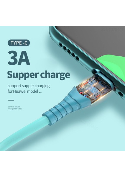 LED USB Kablosu iPhone 12 11 Pro Xs Max x Xr 8 7 6 6s 5s Mikro Tip C Hızlı Şarj Şarj Cihazı Cep Telefonu Veri Kablo Tel Kablosu (Yurt Dışından)