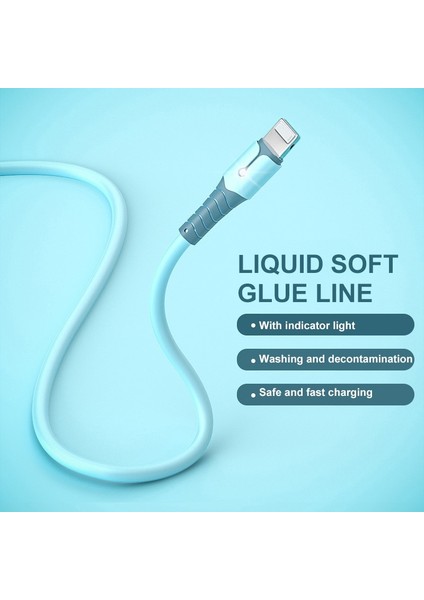 5A USB C Tipi Veri Kablosu iPhone 13 12 Mini Pro Max Xr 11 x Sıvı Silikon Şarj Kablosu USB Veri Kablolu Telefon Şarj Aleti Kablosu (Yurt Dışından)