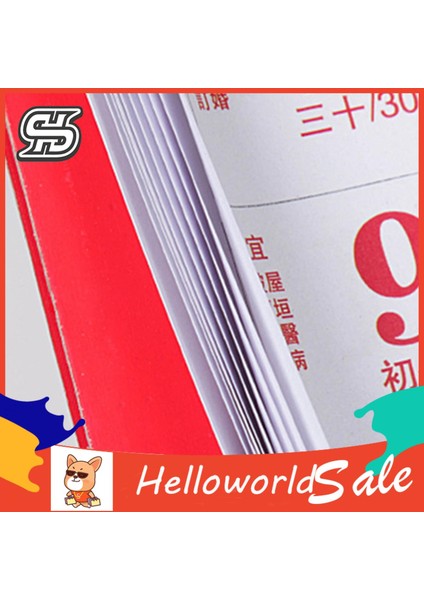 Helloworld Çin Ay Takvimi Ikiz Bobin Tasarımı 2023 Çin Tarzı Ay Takvimi (Yurt Dışından)