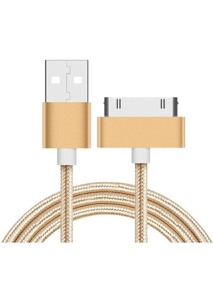 1m 2m USB Kablosu Hızlı Şarj iPhone 4 4s 3gs 3g iPad 1 2 3 Ipod Nano Touch 30 Pin Orijinal Şarj Adaptörü Veri Senkronizasyon Kablosu (Yurt Dışından)