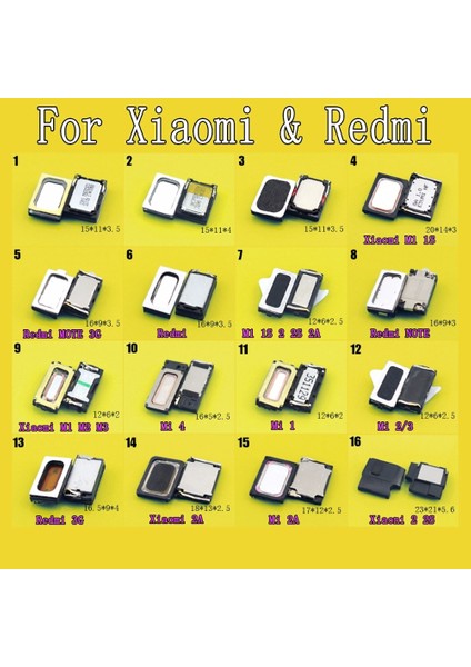Hoparlör Loud Hoparlör Buzzer Xiaomi Redmi Için Hongmi Not 3g M1 1s 2s 2A Mı 2A 3s Mı4 M3 M2 Mı2/3 Pro Se En Kaliteli (Yurt Dışından)