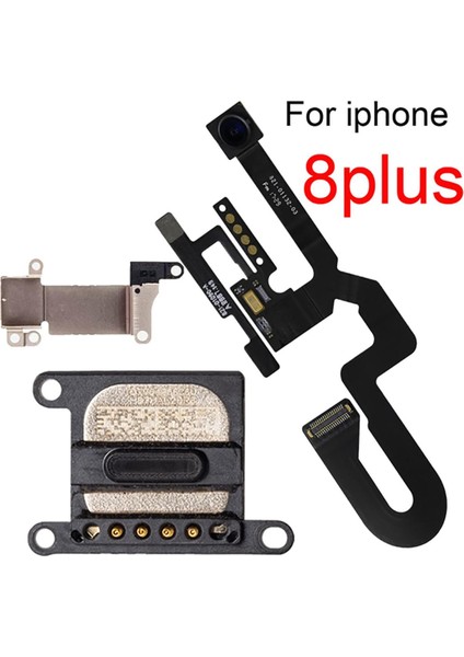 Yüz Ön Kamera Sensörü Yakınlık Işık Mikrofon Flex Kablo ve Metal Braketli Kulaklık iPhone 7 7 Artı 8g 8 Artı (Yurt Dışından)