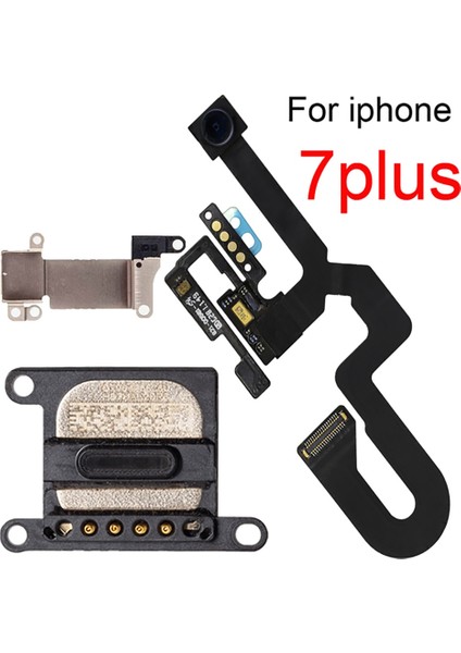Yüz Ön Kamera Sensörü Yakınlık Işık Mikrofon Flex Kablo ve Metal Braketli Kulaklık iPhone 7 7 Artı 8g 8 Artı (Yurt Dışından) fırsatları