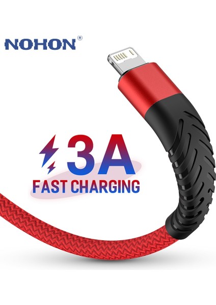 Hızlı Şarj USB Kablosu iPhone 13 12 11 Pro Max x Xr Xs 5 6 S 7 8 Artı Se Uzun 1 M 2 M 3 M Apple Telefon Veri Şarj Kablosu 3 M Tel (Yurt Dışından)