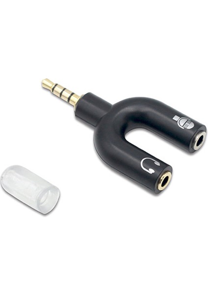 2'si 1 Arada 3,5 mm Erkek - Dişi Jack Mikrofon Ses Ayırıcı Dönüştürücü Adaptör (Yurt Dışından)