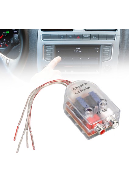 Stereo Yüksekten Alçak Adaptör, Ses Empedansı Dönüştürücü CD VCD DVD Oynatıcı Için Abs Plastik Kompakt (Yurt Dışından) modelleri