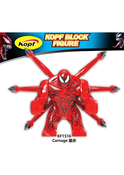 Tek Satış Marvel Venom 7 cm Büyük Kırmızı Venom Kahramanlar Aksiyon Figürleri Eğitici Yapı Taşları Oyuncaklar Çocuk Hediye Için KF1516 (Yurt Dışından)