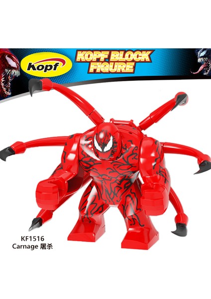 Tek Satış Marvel Venom 7 cm Büyük Kırmızı Venom Kahramanlar Aksiyon Figürleri Eğitici Yapı Taşları Oyuncaklar Çocuk Hediye Için KF1516 (Yurt Dışından)