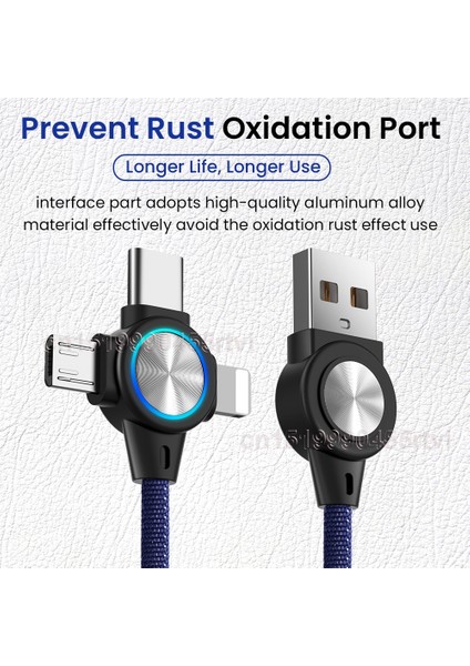 In 1 USB Kablosu Cep Telefonu Için Mikro USB Tip C 8 Pin Şarj Aleti Kablosu iPhone 13 12 Xs Şarj Kablosu Mikro USB Şarj Kablosu (Yurt Dışından)