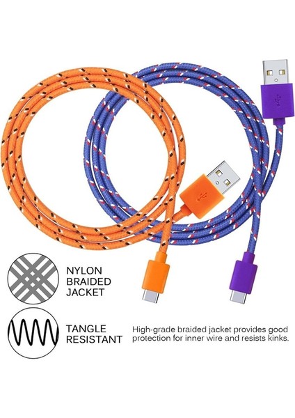 USB Tip C Hızlı Şarj USB C Kablosu Tip-C Veri Kablosu Telefon Şarj Cihazı Samsung S9 S8 Huawei P20 Pocophone F1 USB Şarj Kabloları (Yurt Dışından) fiyatları