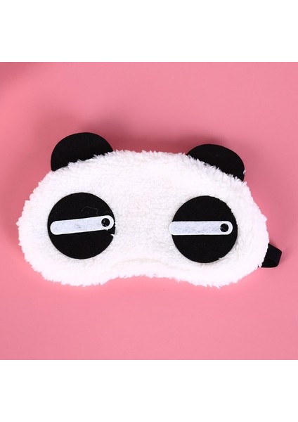 Sevimli Yüz Beyaz Panda Göz Maskesi Uyku Pamuk Gözlük Göz Maskesi Uyku Maskesi Göz Kapağı 3 Stiller (Yurt Dışından)