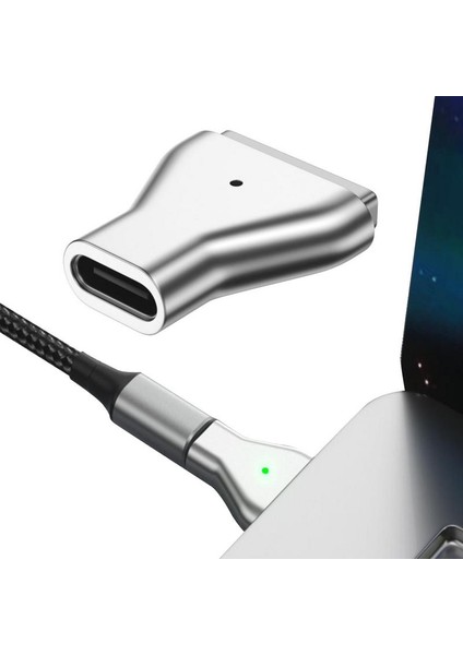 Ph USB C Magsafe 2 Şarj Adaptörü Için Manyetik Uyumlu Pd Hızlı Şarj Dönüştürücü Macbook Pro Için Uyumlu (Yurt Dışından)