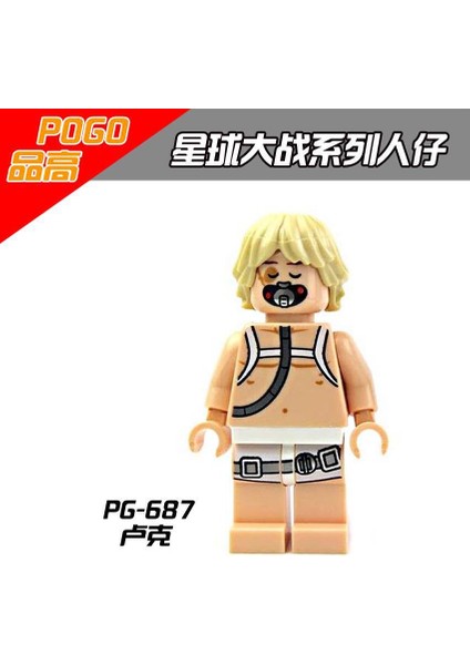 Tek Satış Yıldız Savaşı Figürleri Yapı Taşları Luke Qui-Gon Jinn Ventress Yularen Minifigures Tuğlalar Çocuk Boys Koleksiyonu Hediye Oyuncaklar PG8037 (Yurt Dışından)