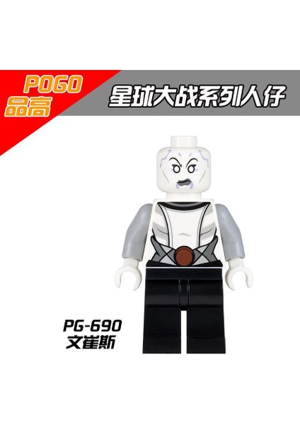 Tek Satış Yıldız Savaşı Figürleri Yapı Taşları Luke Qui-Gon Jinn Ventress Yularen Minifigures Tuğlalar Çocuk Boys Koleksiyonu Hediye Oyuncaklar PG8037 (Yurt Dışından)