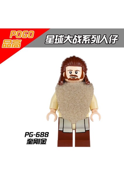 Tek Satış Yıldız Savaşı Figürleri Yapı Taşları Luke Qui-Gon Jinn Ventress Yularen Minifigures Tuğlalar Çocuk Boys Koleksiyonu Hediye Oyuncaklar PG8037 (Yurt Dışından)