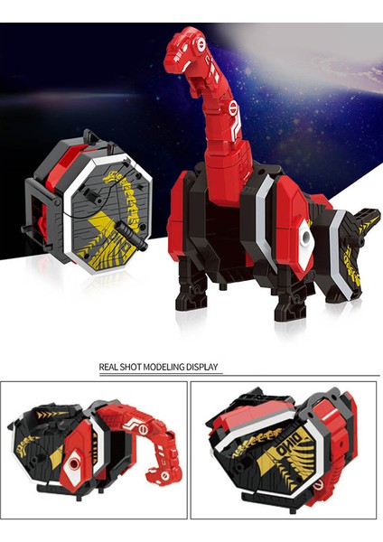 Yfashion Ldren Yaratıcı Deformasyon Robot Aydınlanma Bulmaca Dıy Yapı Taşı Oy Gömülü Dinozor (Yurt Dışından)