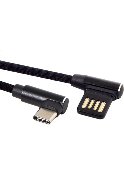 Full-Usb-C 3.1 Type-C Sola Sağ Açılı 90 Derece USB 2.0 Veri Kablosu Kılıflı Tablet Telefon Için 15CM (Yurt Dışından) indirimleri