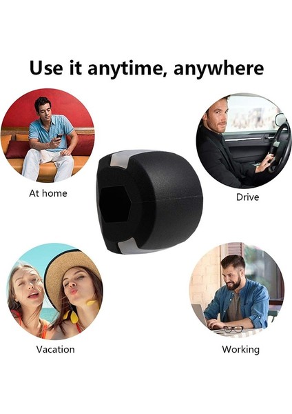 Ince Yüz Masseter Pop N Go Ağız Çene Hattı Çene Kas Egzersiz Topu Çiğneme Bite Breaker Eğitim Çene Kaldırma Masajı Cilt Bakımı (Yurt Dışından) fırsatları