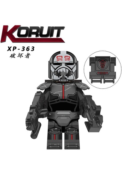 Tek Satış Star Wars Bilim Kurgu Film Serisi Kask Zırh Kemer Yapı Taşları Moc Tuğla Şekil Eğitici Yaratıcı Oyuncaklar Çocuklar Için Hediye KT1047 (Yurt Dışından)