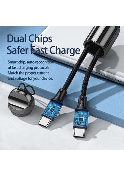 Remax 65W USB Tip C Kablo Tip C Yıldırım Iphone Xiaomi Poco X3 M3 Samsung Macbook Ipad Telefon Şarj Veri Kabloları (Yurt Dışından)