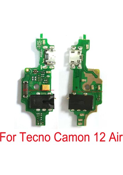USB Şarj Portu Dock Konnektörü Kurulu Flex Kablo Tecno Camon 12 Hava Şarj Şarj Cihazı Bağlantı Noktası Kartı Yedek Onarım Parçaları (Yurt Dışından)