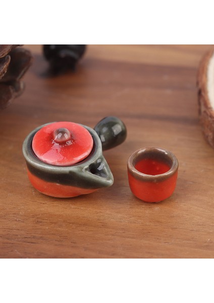 2 Adet/takım Dollhouse Minyatür Çaydanlık Bardak Yemek Gereçleri Porselen Çay Seti Bulaşık Bardak (Yurt Dışından) fiyatları