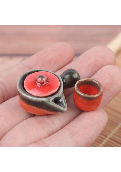 2 Adet/takım Dollhouse Minyatür Çaydanlık Bardak Yemek Gereçleri Porselen Çay Seti Bulaşık Bardak (Yurt Dışından) fırsatları