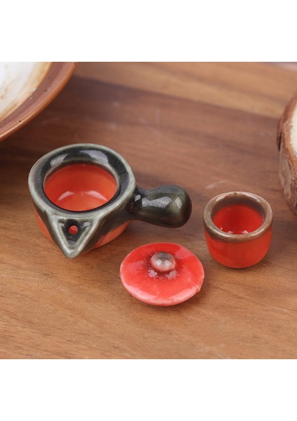 2 Adet/takım Dollhouse Minyatür Çaydanlık Bardak Yemek Gereçleri Porselen Çay Seti Bulaşık Bardak (Yurt Dışından) indirimleri