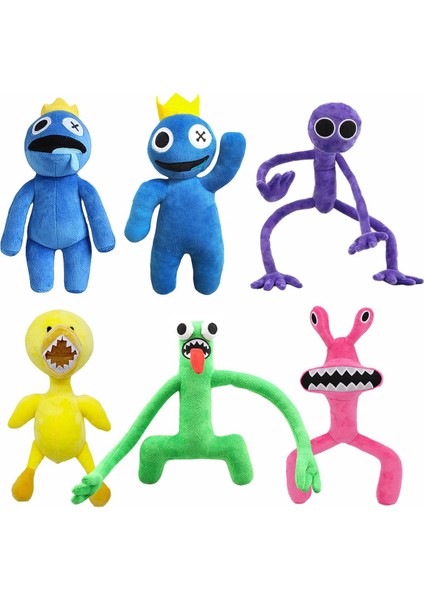 Gökkuşağı Arkadaşlar Peluş Oyuncak Karikatür Oyun Karakteri Bebek Kawaii Mavi Canavar Yumuşak Doldurulmuş Hayvan Oyuncaklar Çocuklar Için Noel Hediyeleri (Yurt Dışından)