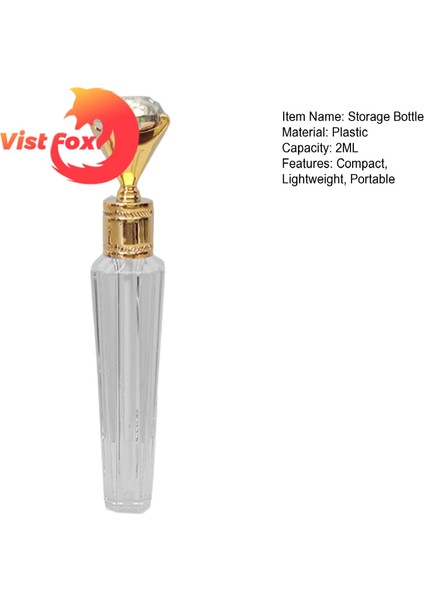 Vist Fox Doldurulabilir Şişe Big Diamond Şeffaf Gövde Dudak Sır Tüpü (Yurt Dışından) fiyatları