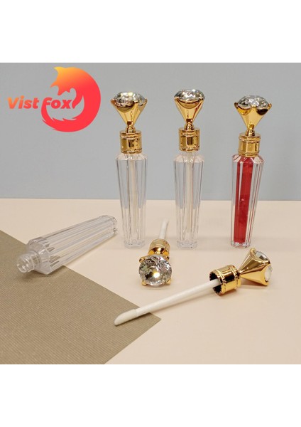 Vist Fox Doldurulabilir Şişe Big Diamond Şeffaf Gövde Dudak Sır Tüpü (Yurt Dışından) modelleri
