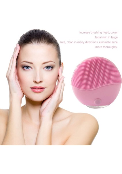 Silikon Elektrikli Temizleme USB Şarjı Su Geçirmez Güzellik Aleti Pembe (Yurt Dışından) indirimleri