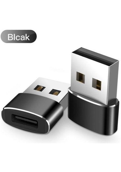 Usb-C Erkek Tip C - USB Adaptörü 2.0 A Dişi Veri Dönüştürücü Konnektör Adaptörü (Yurt Dışından)