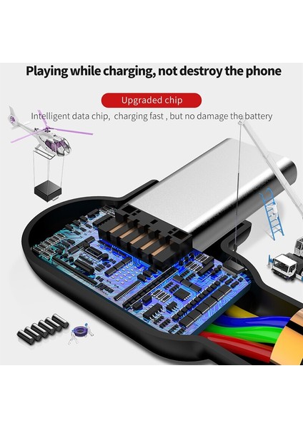 Mcdodo USB C Tipi Kablo 2A Hızlı Şarj Data Sync Kablosu Xiaomi Huawei Samsung Android Telefon Usb-C Pd LED Hızlı Şarj Kablosu (Yurt Dışından)