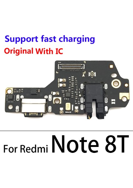 USB Şarj Portu Kurulu Flex Kablo Konektörü Parçası Xiaomi Redmi Için Not 8t 9s 8 7 9 Pro Mikrofon Mikrofon Modülü (Yurt Dışından)