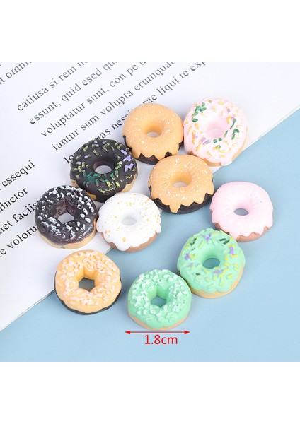 10 Adet Sevimli Mini Şeker Çörek Bebek Maması Dollhouse Minyatür Ev Zanaat Oyna Rol Yapma Oyunu (Yurt Dışından)