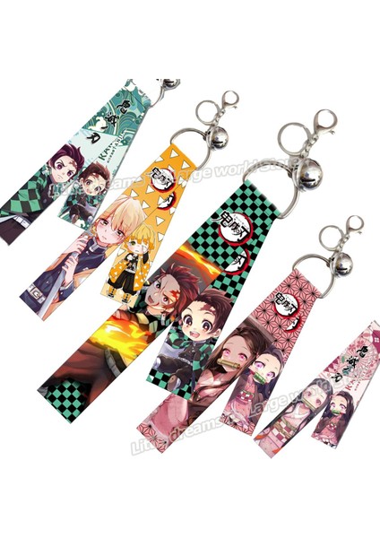 Anime Iblis Avcısı Anahtarlık Kimetsu Hiçbir Yaiba Anahtar Zincirleri Kamado Tanjirou Kamado-Nezuko Tomioka Giyuu Kolye Kordon Anahtarlık (Yurt Dışından)