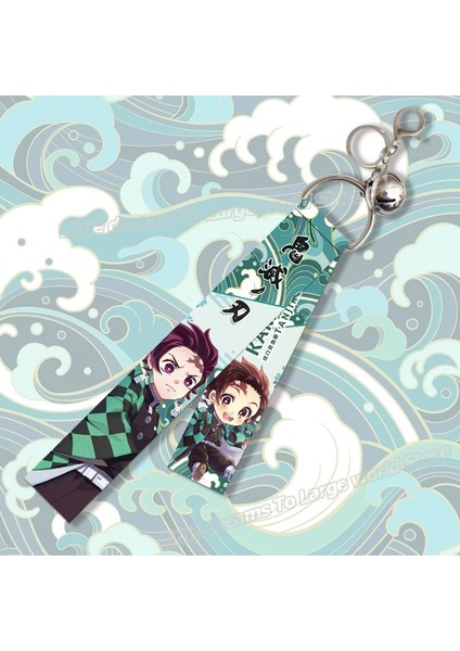 Anime Iblis Avcısı Anahtarlık Kimetsu Hiçbir Yaiba Anahtar Zincirleri Kamado Tanjirou Kamado-Nezuko Tomioka Giyuu Kolye Kordon Anahtarlık (Yurt Dışından) modelleri
