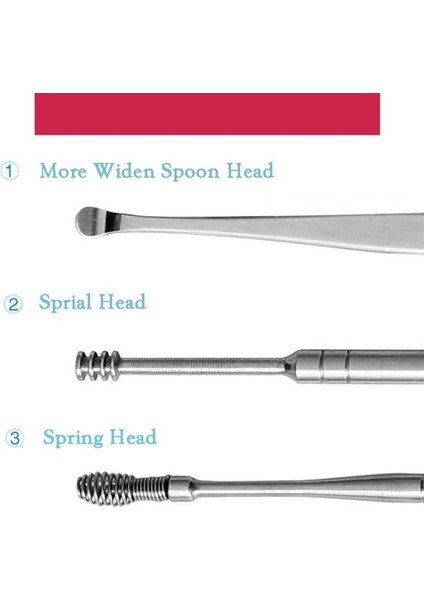 5/1 Adet Kulak Balmumu Toplayıcı Paslanmaz Çelik Spiral Kulak Tıkacı Balmumu Sökücü Curette Kulak Temizleme Çubuğu Temizleyici Kulak Temizleyici Aracı Kiti Kulak Tıkacı Kulak Bakımı (Yurt Dışından) indirimleri