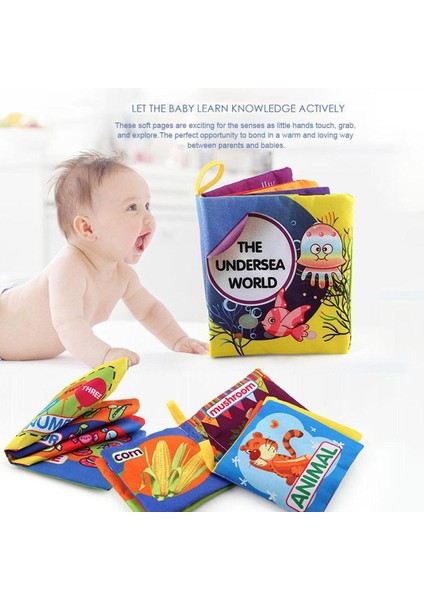 Adet/takım Bebek Bezi Kitap Erken Eğitim Oyuncak El Kitabı Hayvan Figürü Biliş Anti-Gözyaşı Bez Kitap (Yurt Dışından)