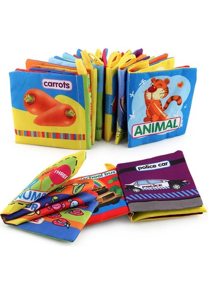 Adet/takım Bebek Bezi Kitap Erken Eğitim Oyuncak El Kitabı Hayvan Figürü Biliş Anti-Gözyaşı Bez Kitap (Yurt Dışından) fırsatları