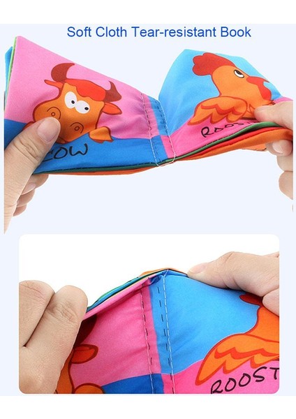 Adet/takım Bebek Bezi Kitap Erken Eğitim Oyuncak El Kitabı Hayvan Figürü Biliş Anti-Gözyaşı Bez Kitap (Yurt Dışından) indirimleri