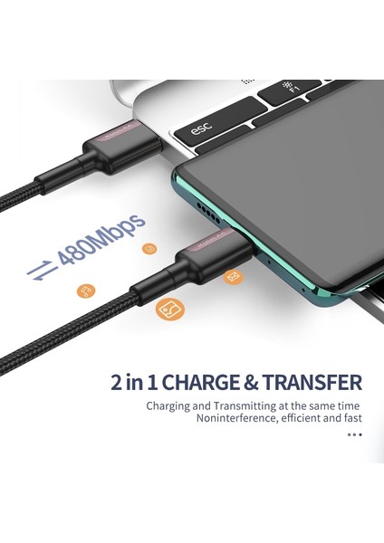 Kuulaa Mikro USB Kablosu 3A Naylon Hızlı Şarj USB Veri Kablosu Samsung Xiaomi Lg Tablet Android Cep Telefonu USB Şarj Kablosu (Yurt Dışından) fiyatları