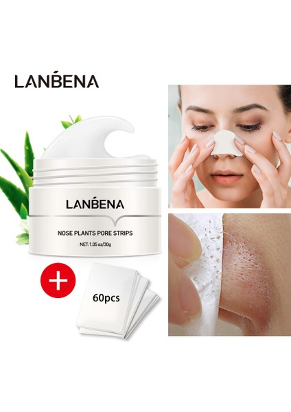 Lanbena 60 Adet Kağıt Burun Maskesi Şerit Temizleyici Cilt Bakımı (Yurt Dışından) modelleri