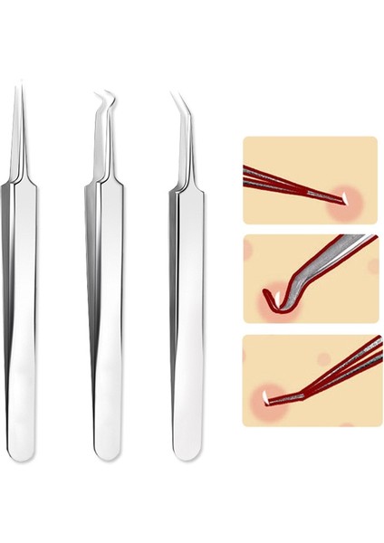 3 Adet/Takım Komedonyüz Cilt Bakımı Aracı Iğneler Yüz Temizleyici (Yurt Dışından) fırsatları